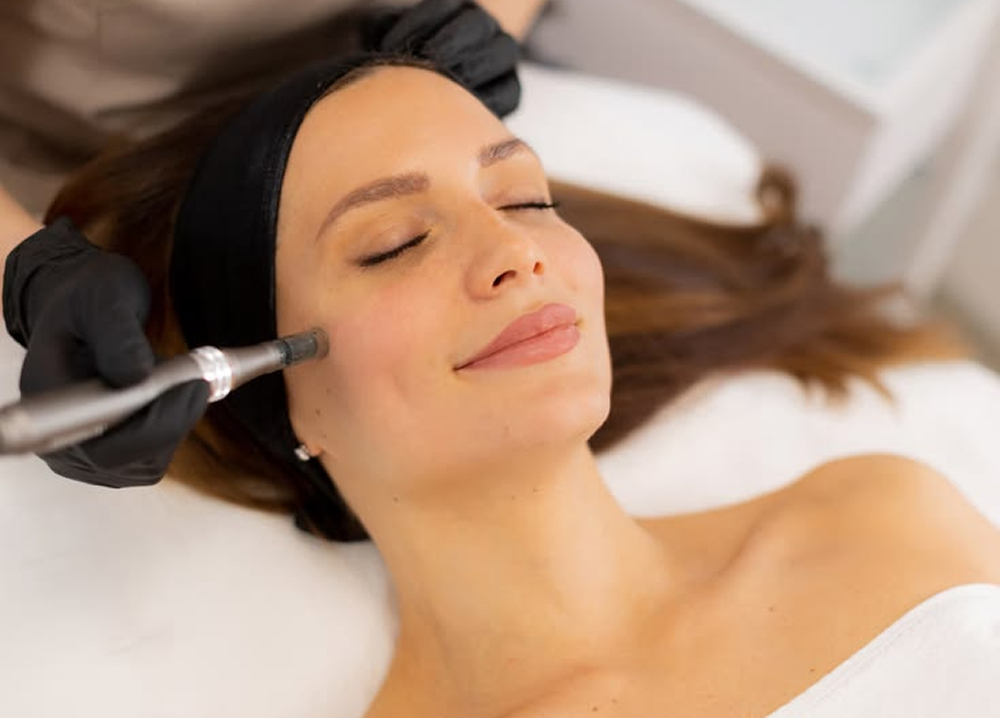 Enlarged pore refining treatment at Yoland skin care clinic Nadd Al Hamar Dubai